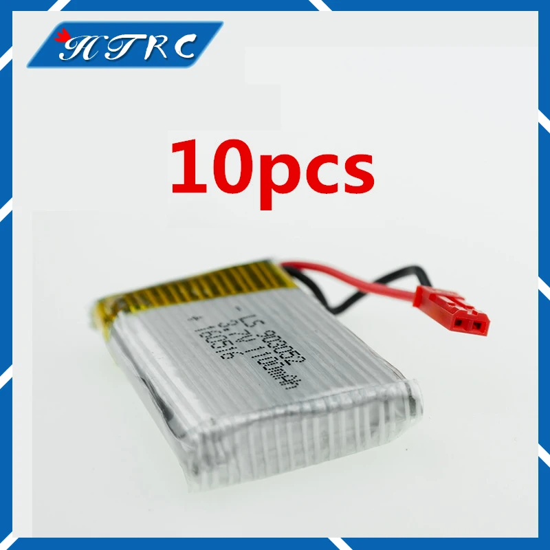 Jjrc H11C H11D lipo Батарея 10 шт. 3.7 В 1100 мАч литий-полимерный для jjrc Мультикоптер Дрон