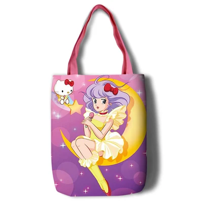 10 Creamy Mami японская женская Большая вместительная сумка-тоут, Холщовая Сумка на плечо, портативные пляжные сумки для покупок, Повседневная Сумка-тоут Feminina - Цвет: 10