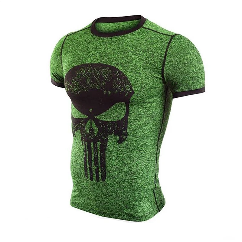 ММА короткий рукав 3D футболка Для мужчин Crossfit Топы Punisher Забавный Футболка