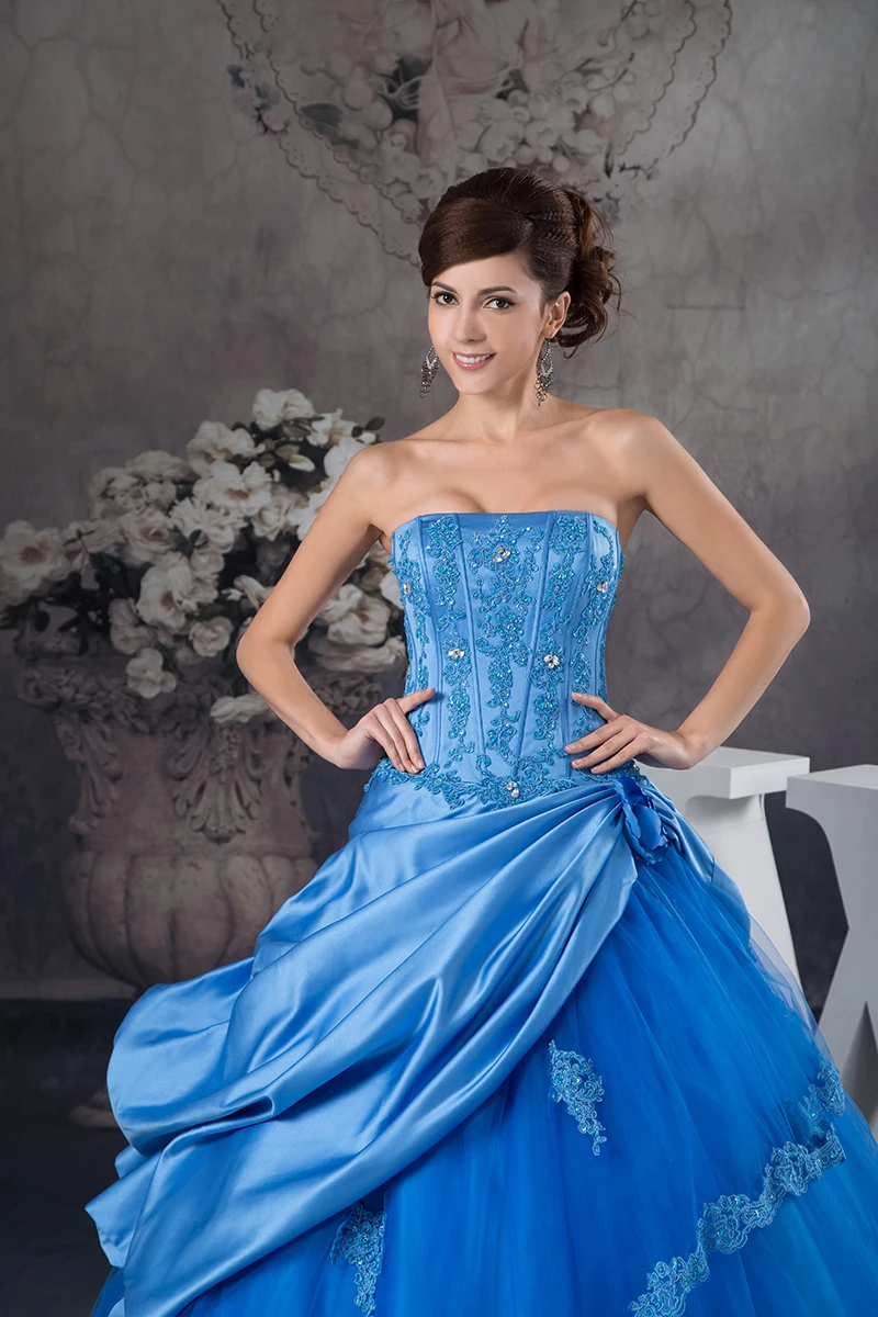 Синие Бальные платья, выпускные платья, платья для особых случаев, Vestidos De 15 Anos Vestido Debutante Q4511