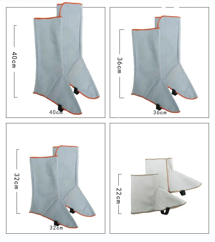 Сварочный Gaiter спилок кожаный чехол для обуви огнестойкий анти-тепло износостойкий Рабочий стол сварочный подножки защитный чехол