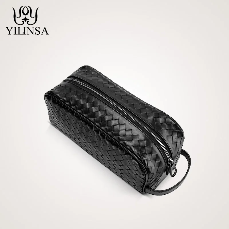 

Fashion Cow Genuine Leather Handbag Unisex Interior Zipper Slot Cell Phone Pocket Purses Luxury Women Bags Designer Pillow Bag