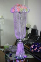 crystal wedding centerpiecewedding table top chandeliersflower stand without flowerhome decorationwedding cake stand
