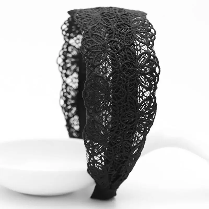 2019 новый стиль однотонная мода женский тюрбан Кружевная повязка на голову