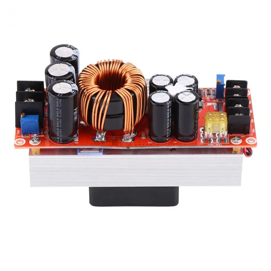 

1500W 30A DC-DC повышающий преобразователь постоянного тока с повышающий наддува модуль DC10-60V для DC12-90V с охлаждающим вентилятором шаг вверх Напря...