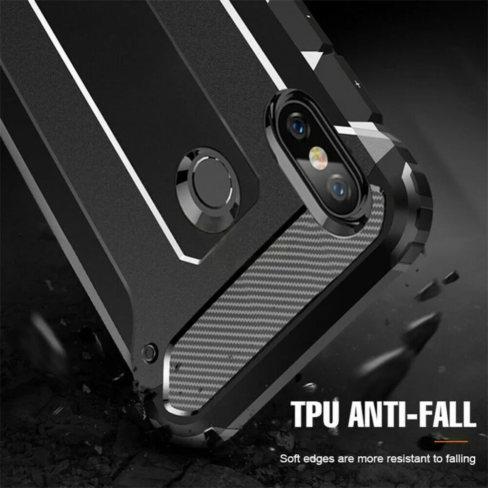 Original Shockproof Armor Case For Xiaomi Redmi Note 7 5 Pro 4X 4 X Hybrid Rubber Silicone Protective Cover Hard PC Phone Cases | Мобильные