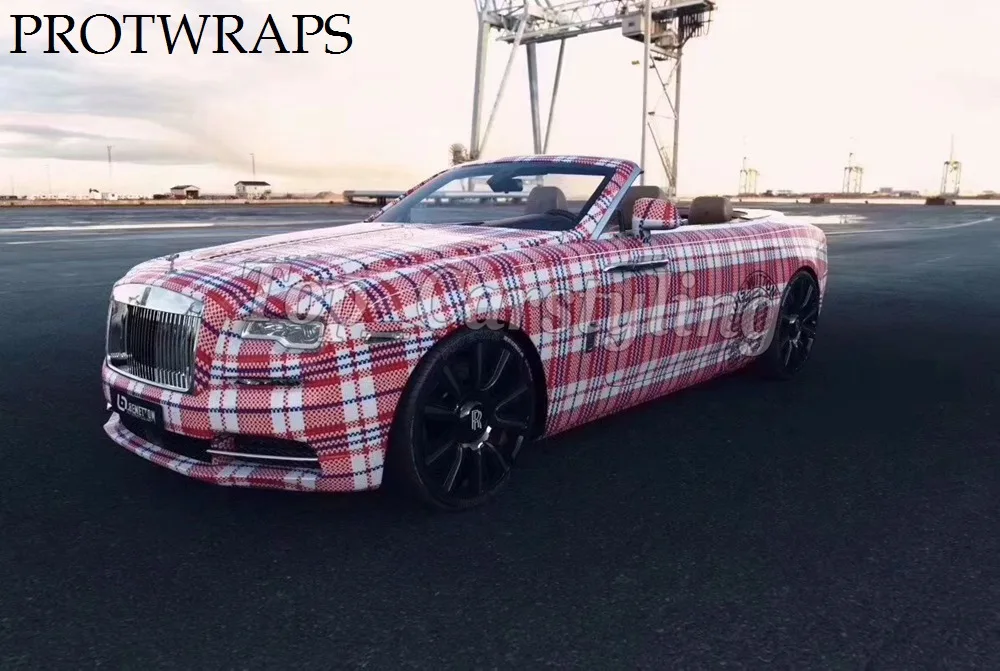 PROTWRAPS красно-белый флаг камуфляж виниловая Автомобильная упаковка Стайлинг