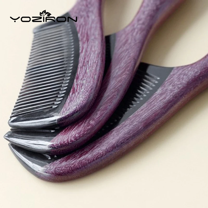 YOZIRON Ox рога дорогой антистатический дерево для массажа прочное сердце sapanwood
