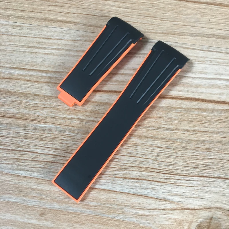 New Design Personality 20mm Curved End Silicone Rubber Watch band For Role strap RX Daytona Submariner GMT explorer 2 Bracelet