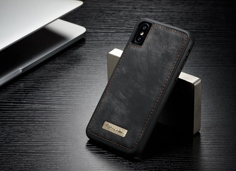 Съемный чехол-накладка для Apple iPhone 6, 6s, 7, 8 Plus, X, XS, Max, XR, XS с 14 слотами, металлическая молния, Изысканный Роскошный кошелек