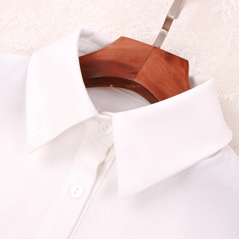 Женская рубашка с ложным воротником белый съемный воротник женский свитер