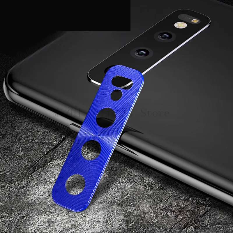 blue Для samsung Galaxy S10Plus Защита объектива камеры на Galax S10 Plus S 10 S10e защита заднего объектива Кольцо Аксессуары для мобильных телефонов - Цвет: blue