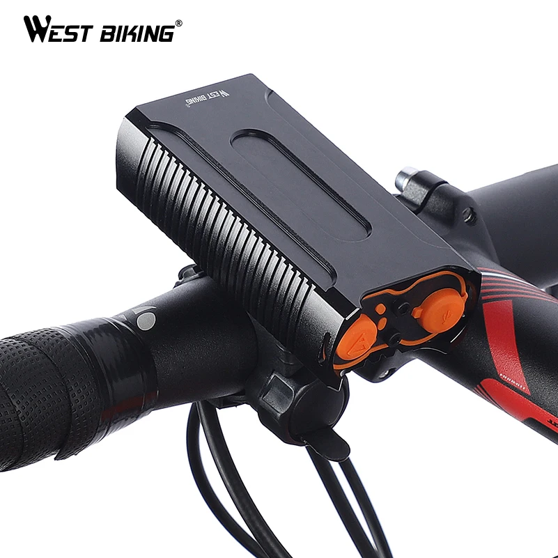 WEST BIKING водонепроницаемые велосипедные огни MAX 2400LM зарядка через USB 2 светодиодный
