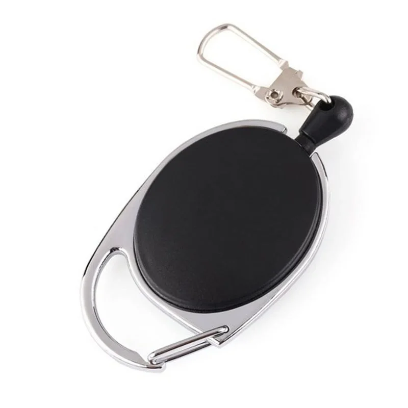 

100pcs Retractable Reel Key Chain Pull Key ID Card Badge Tag Clip Holder Buckle Hook Free Shipping ZA5259