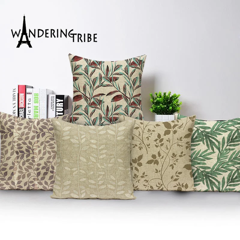 Наволочка с тропическим листом наволочки для подушки принтом весенние