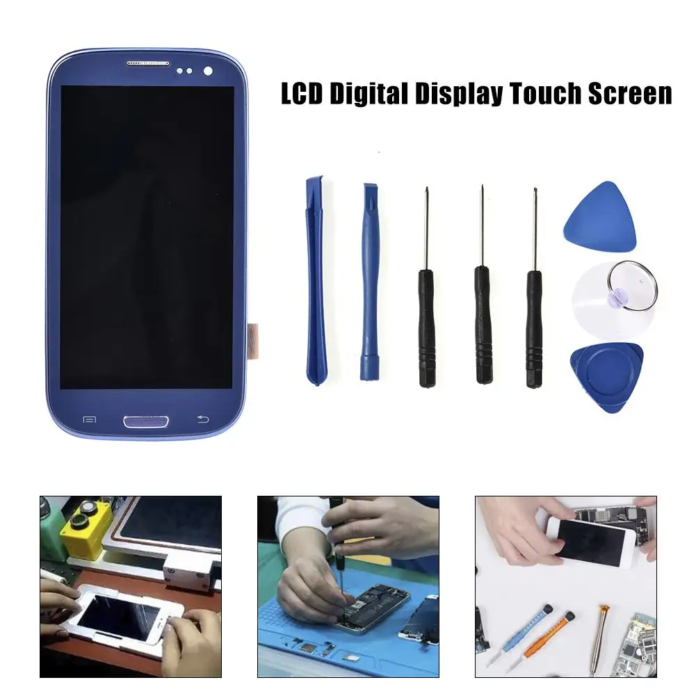 Mobile Phones Repair Tools For Samsung Galaxy S3 I9300 I9305 Screen Assembly LCD Touch Digital Display+ Teardown Set | Мобильные