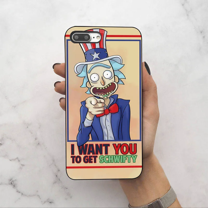 IMIDO Rick and Morty Мягкий силиконовый чехол из ТПУ для iphone X XSmax XS XR 8 8 plus для iphone 7 7 plus 6 6s 6 plus 5 5S чехлы для телефонов