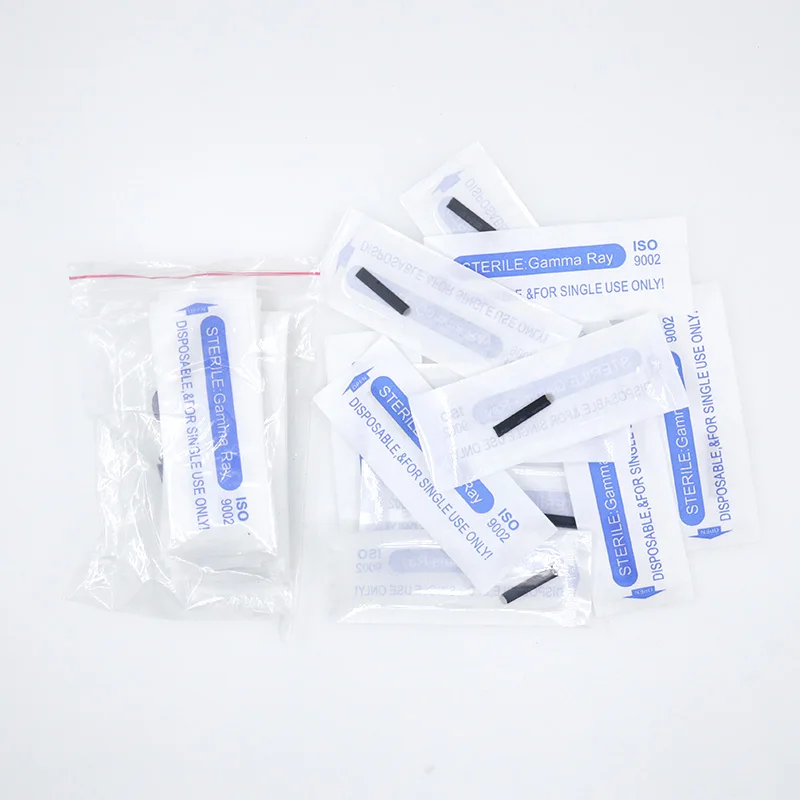 50 шт. Flex 7 9 11 12 14 16 18 21U Pin laminas Перманентный макияж tebori бровей Тату иглы лезвие для