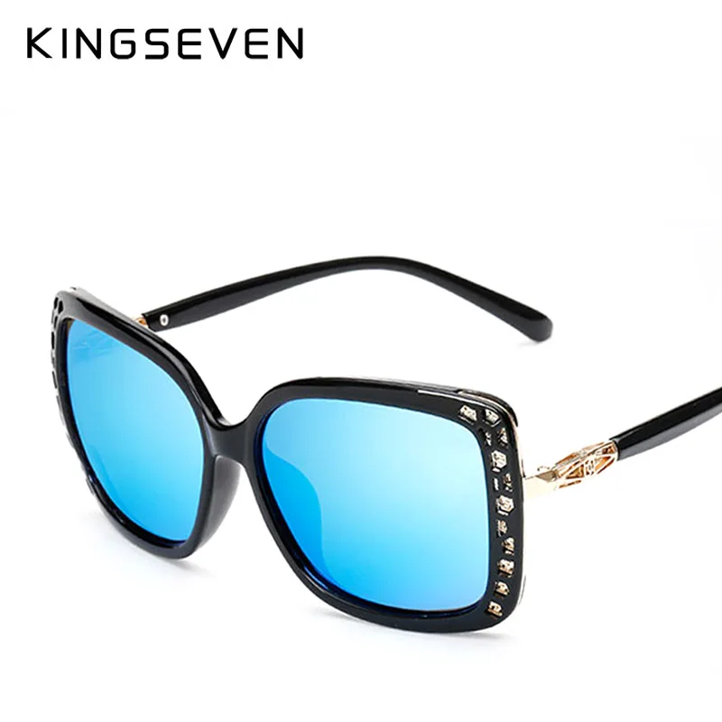 Женские солнцезащ. Очки в форме бабочки KINGSEVEN черно красные солнцезащитные очки с