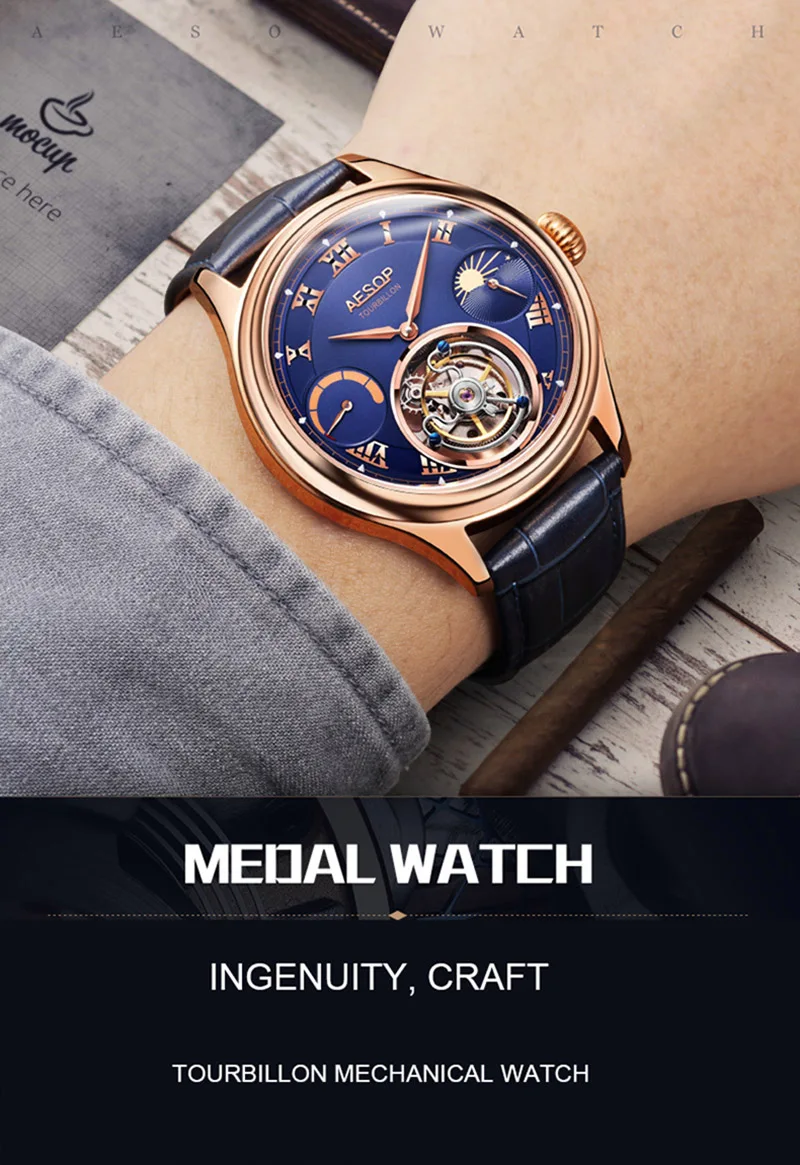 Мужские механические часы Moon Phase Tourbillon от ведущего бренда, роскошные часы с сапфировым циферблатом, часы с настоящим Tourbillon, мужские часы s relogio masculino