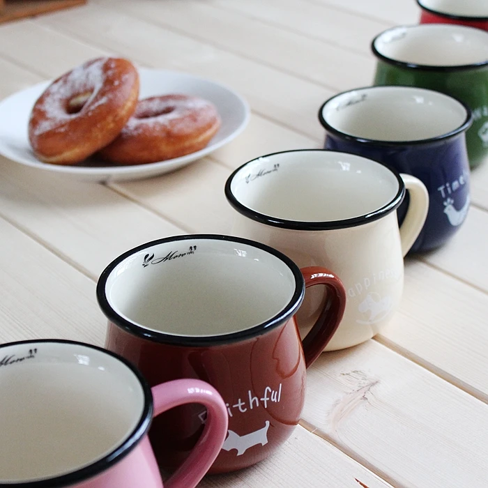 Керамические кружки Zakka высокое качество японский стиль с ручкой молочные