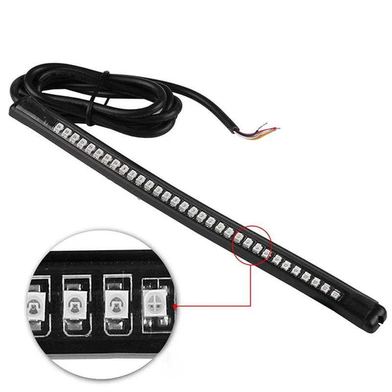 Гибкий светодиодный светильник для мотоцикла 32 дюйма стоп сигнал поворота