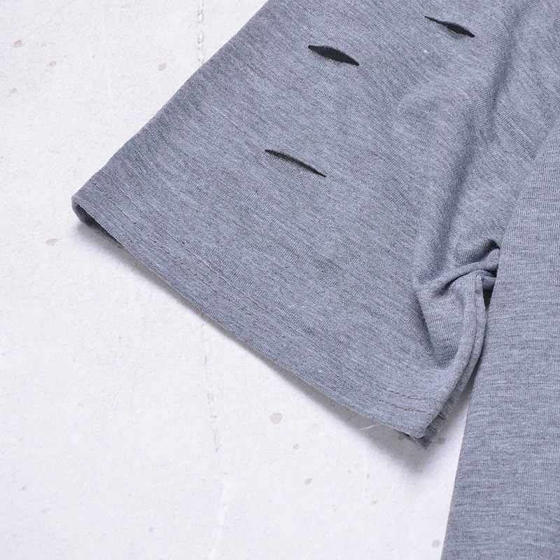 TANGNEST Футболка Модный дизайн молния отверстие украшения 2019 Лето с коротким