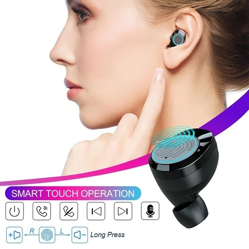 Bluetooth 5 0 Беспроводные наушники с сенсорным управлением шумоподавлением