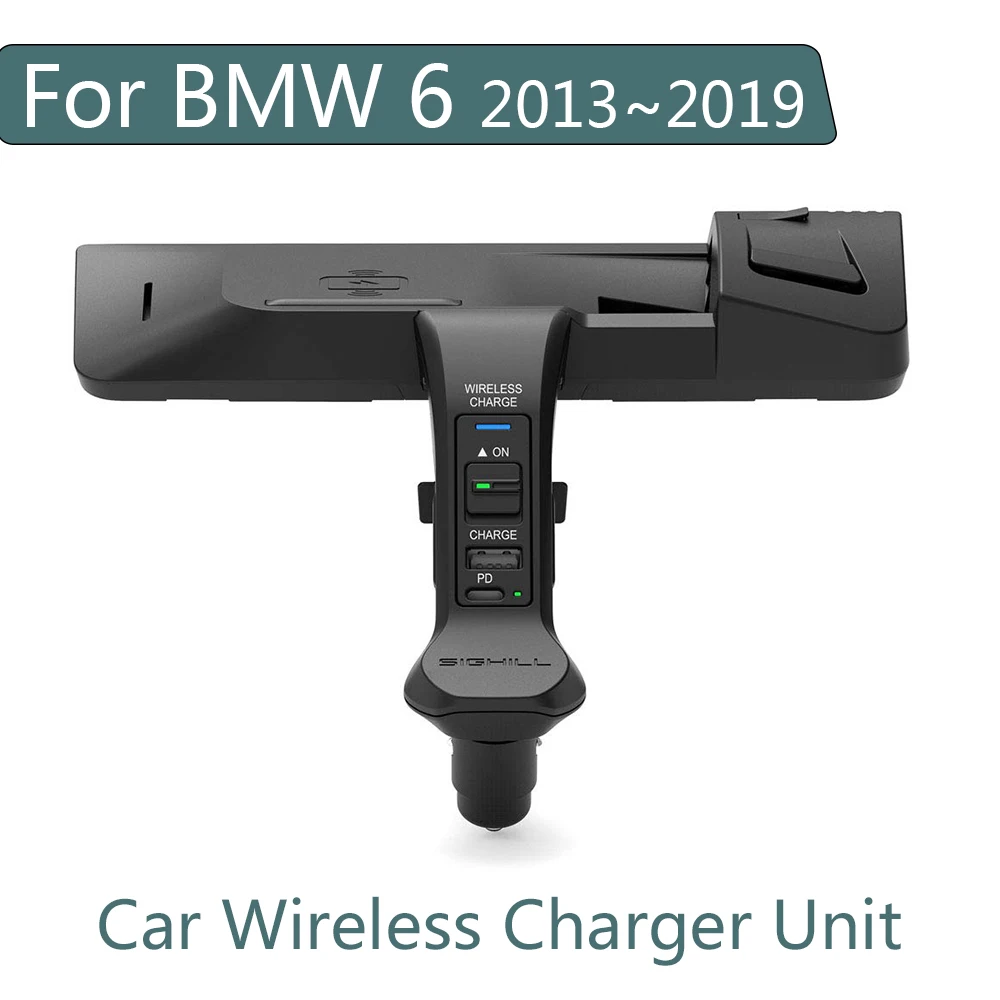Беспроводное быстрое зарядное устройство 10 Вт для BMW 4 F36 2013 ~ 2019 iphone Android Phone