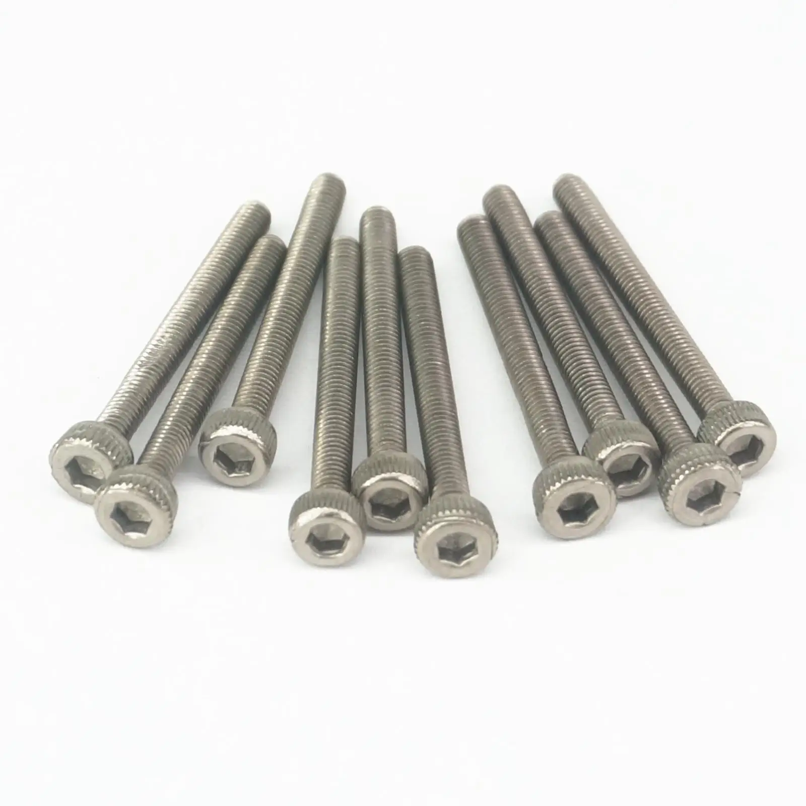 

(20) M4x0.7 Thread Length 6/10/12//15/20/25/30/35/40mm TA2 GR2 Titanium Hex Socket Head Screw Bolts Anti Acid Corrosion DIN 912