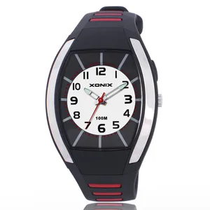 Золотистые брендовые персонализированные водонепроницаемые кварцевые часы для плавания и дайвинга на глубине до 100 м, модные женские и студенческие Часы EL Back Lihgt RK