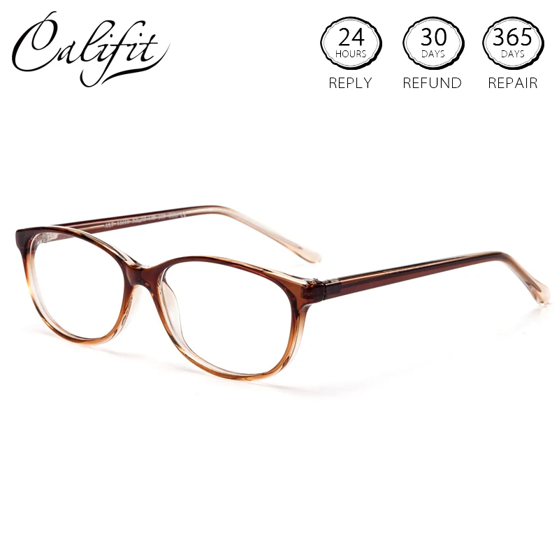 CALIFIT овальная полупрозрачная оправа степень оптические очки для женщин