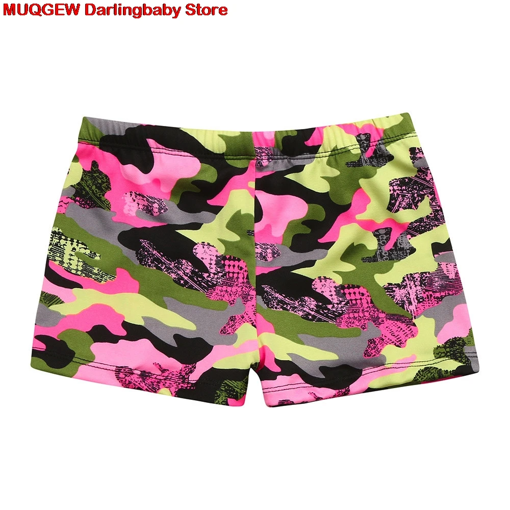 Новый детский эластичный купальник для мальчиков Летние плавки шорты