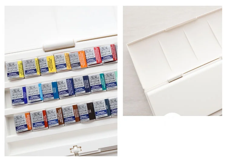 WINSOR& NEWTON 36 цветов cotman Твердые акварельные краски для рисования пигмент