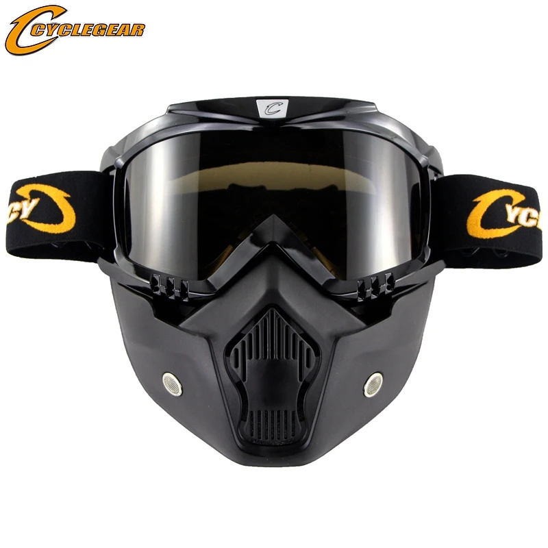 Cyclegear шлем с открытым лицом мотоциклетная маска очки для мотокросса гоночные Gafas