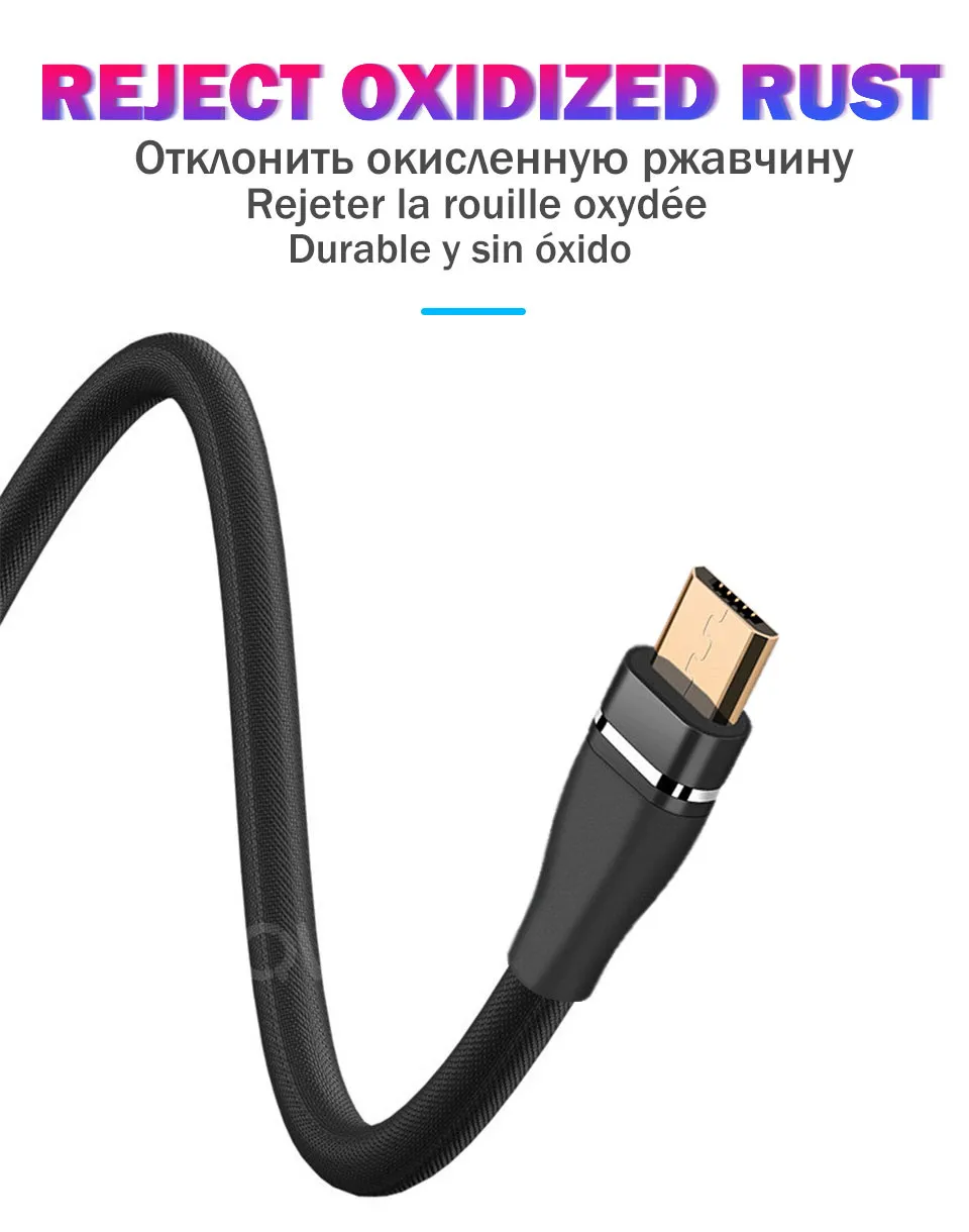 Кабель Micro USB 3,0 USB кабель для быстрой зарядки и передачи данных для samsung galaxy huawei Xiaomi Redmi 3A USB кабели для быстрой зарядки телефонов