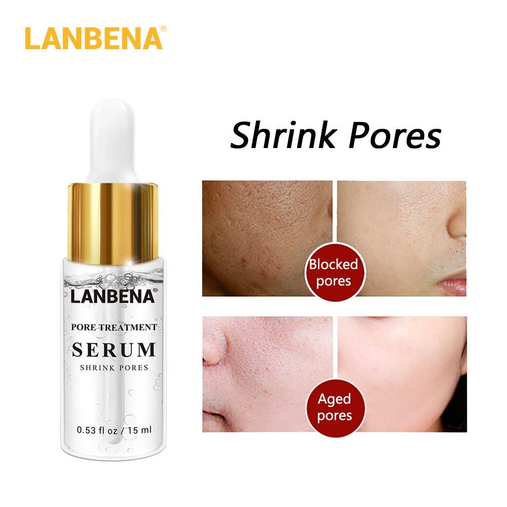 Сыворотка для удаления черных точек LANBENA эссенция сокращения пор глубокое