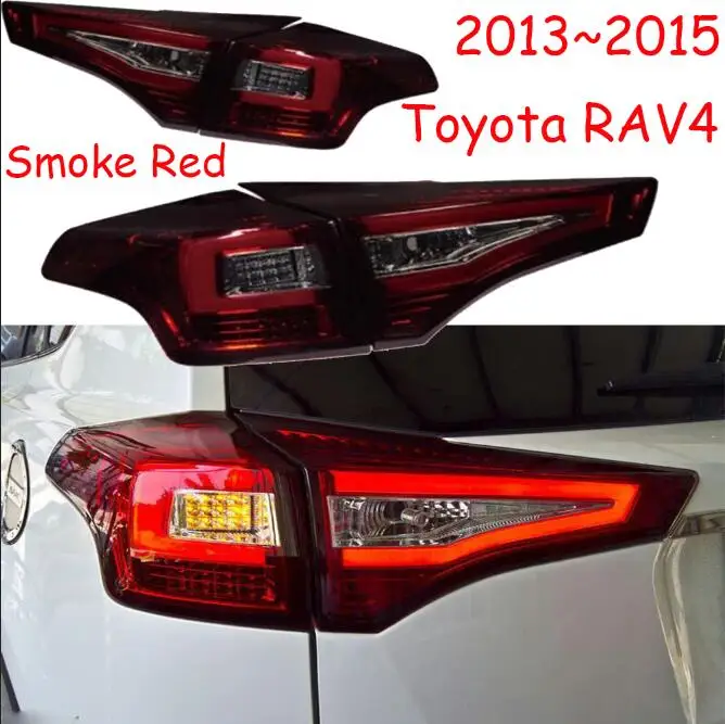 Smoke red color RAV4 задний фонарь, 2013~ год, светодиодный,! Prado, cruiser, vios, corolla, camry, Hiace, tundra, sienna, yaris; задняя фара RAV4, RAV 4 - Цвет: Smoke red color