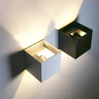 Уличный водонепроницаемый IP65 Настенный светильник 6 Вт 12 Вт, светодиодный настенный светильник для помещений, бра, декоративное освещение, садовое освещение для крыльца, настенные светильники