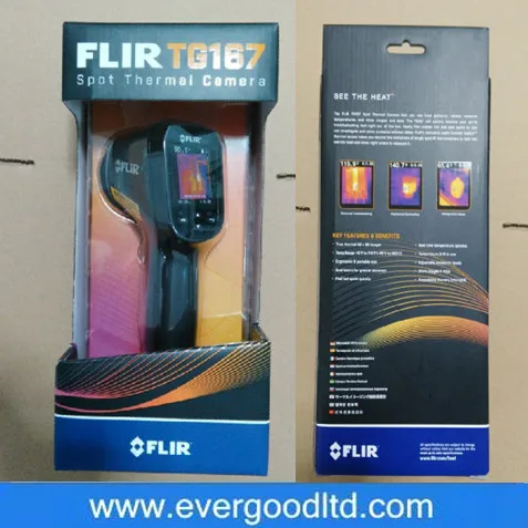 FLIR TG167 Термальность изображений Камера инфракрасный термометр пятно s с мягкий