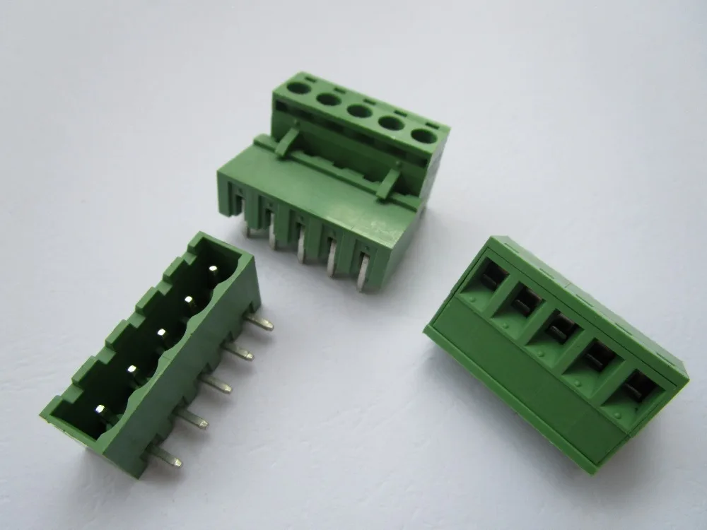 Клеммная колодка с 5 контактами/шагом 08 мм 30 шт.|block white|connectors additionconnector straight |