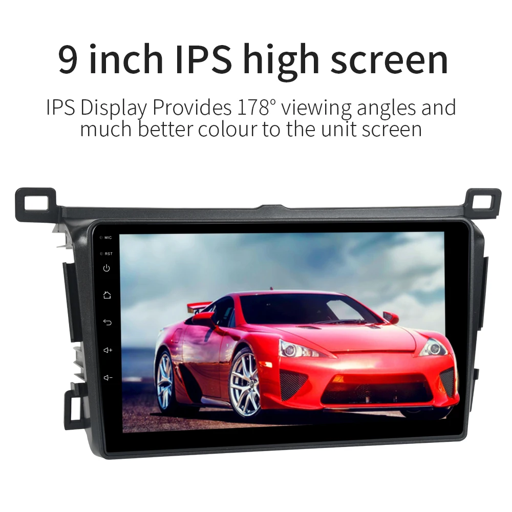 Dasaita 9 &quotIPS 2.5D Android 10 0 RHD Авторадио для Toyota RAV4 мультимедиа 2014 2015 2016 2017 2018 Встроенный