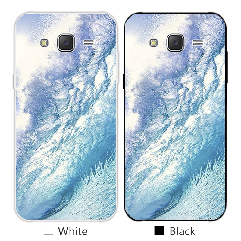 Чехол для Samsung J5 2015 дизайнерская задняя крышка из ТПУ с морскими волнами Galaxy j5