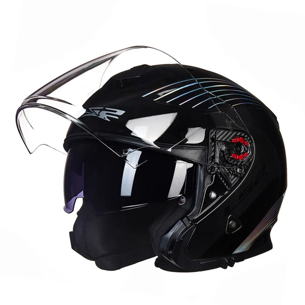 LS2 мотоциклетный шлем для скутера с открытым лицом Casco Capacete Moto Helm Kask шлемов