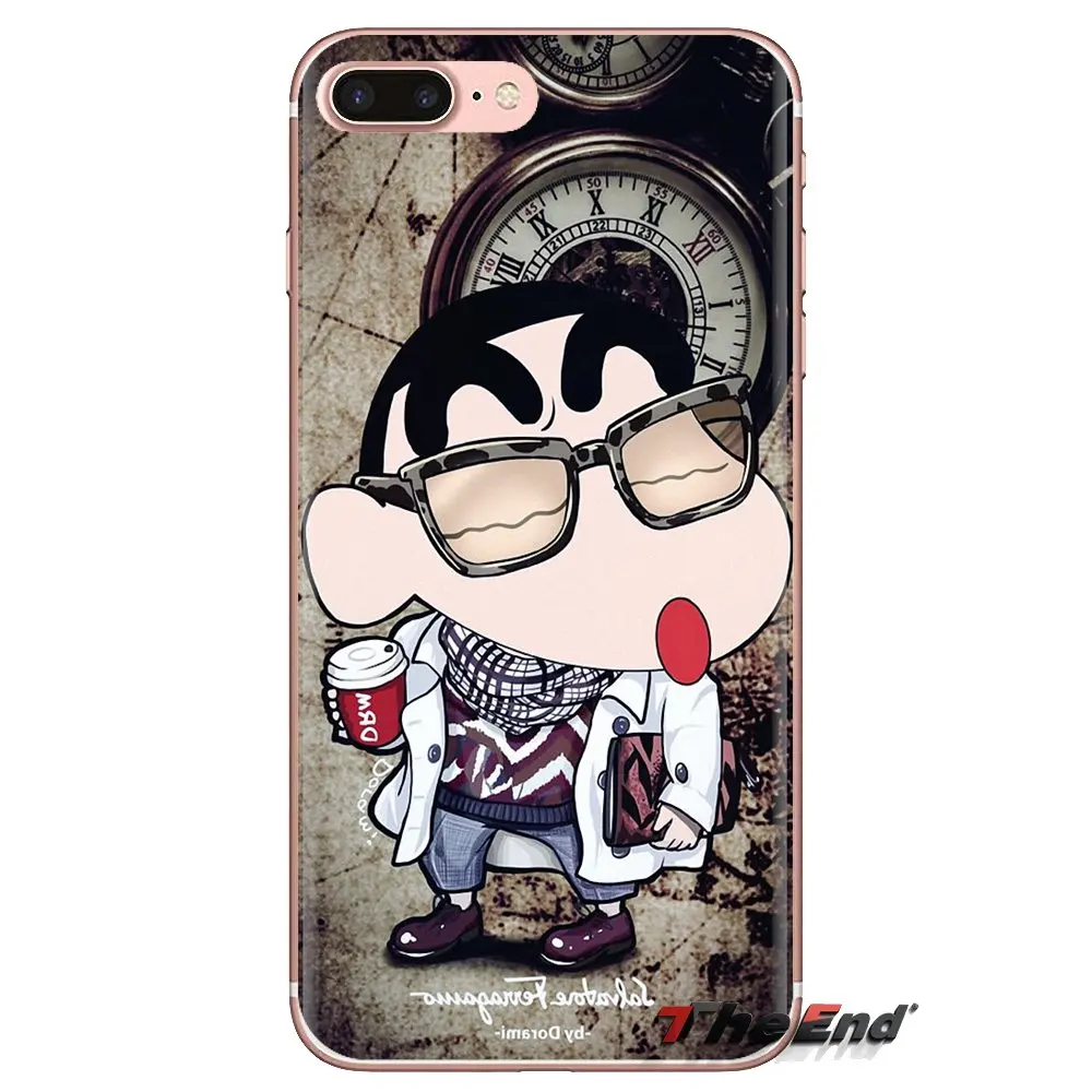 Прозрачные мягкие чехлы Crayon Shin Chan для Samsung Galaxy S3 S4 S5 Mini S6 S7 Edge S8 S9 S10 Plus Note 3 4 5 8 9 |