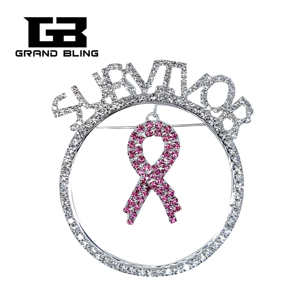 Уникальная брошь в виде кристаллов подарок выживший булавка с отворотом розовой