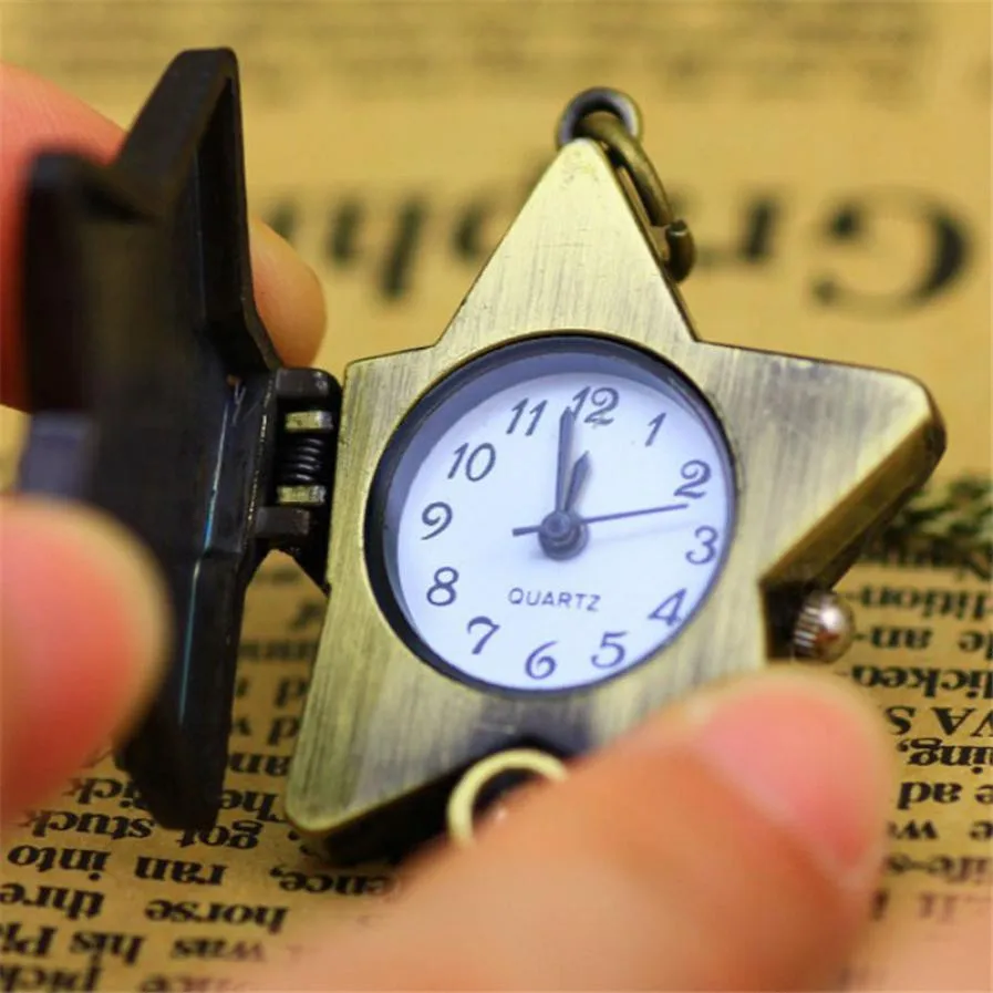 Moment # L05 2018 Fashion New Star Shape Love Bronze Necklace Chain Pocket Watch | Наручные часы