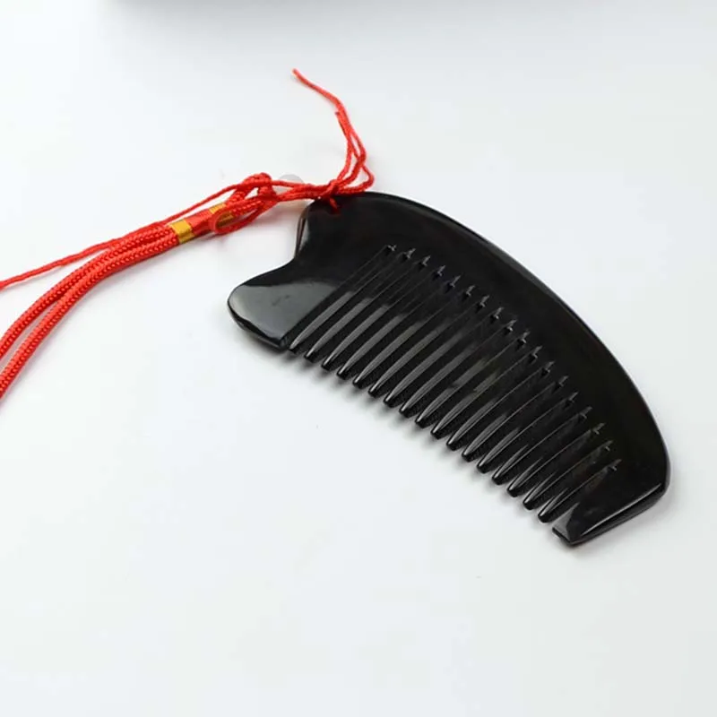 Manufacturers supply wholesale handmade custom horn comb black print logo duckling massage | Красота и здоровье