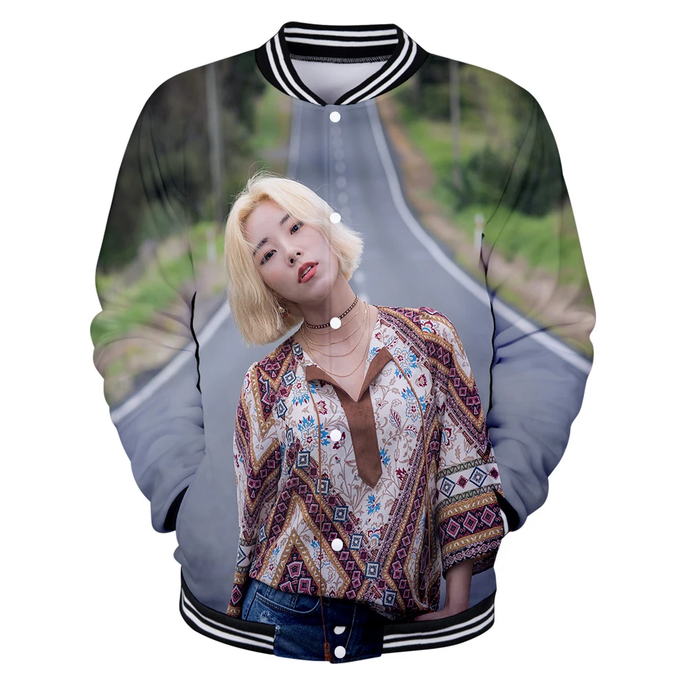 Бейсбольные куртки MAMAMOO с 3D принтом для мужчин и женщин модная куртка длинным