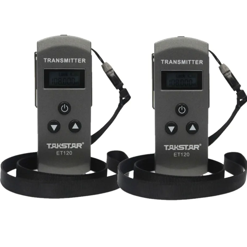 2 шт./лот новинка хит продаж Takstar ET120 автомобильный беспроводной микрофон Lavalier 200